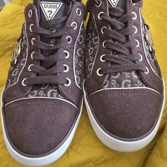 Guess Chocolate Lace-Up Sneakers - Picture 6 of 8